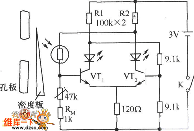 基于照相机的电子测光系统电路图