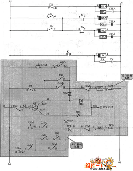APM-81电梯开门机控制电路图
