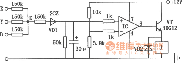 三相电机缺相运行保护电路图
