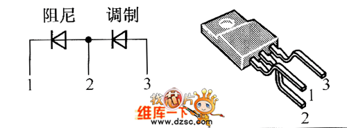 晶体二极管DMV1500HFD内部电路图